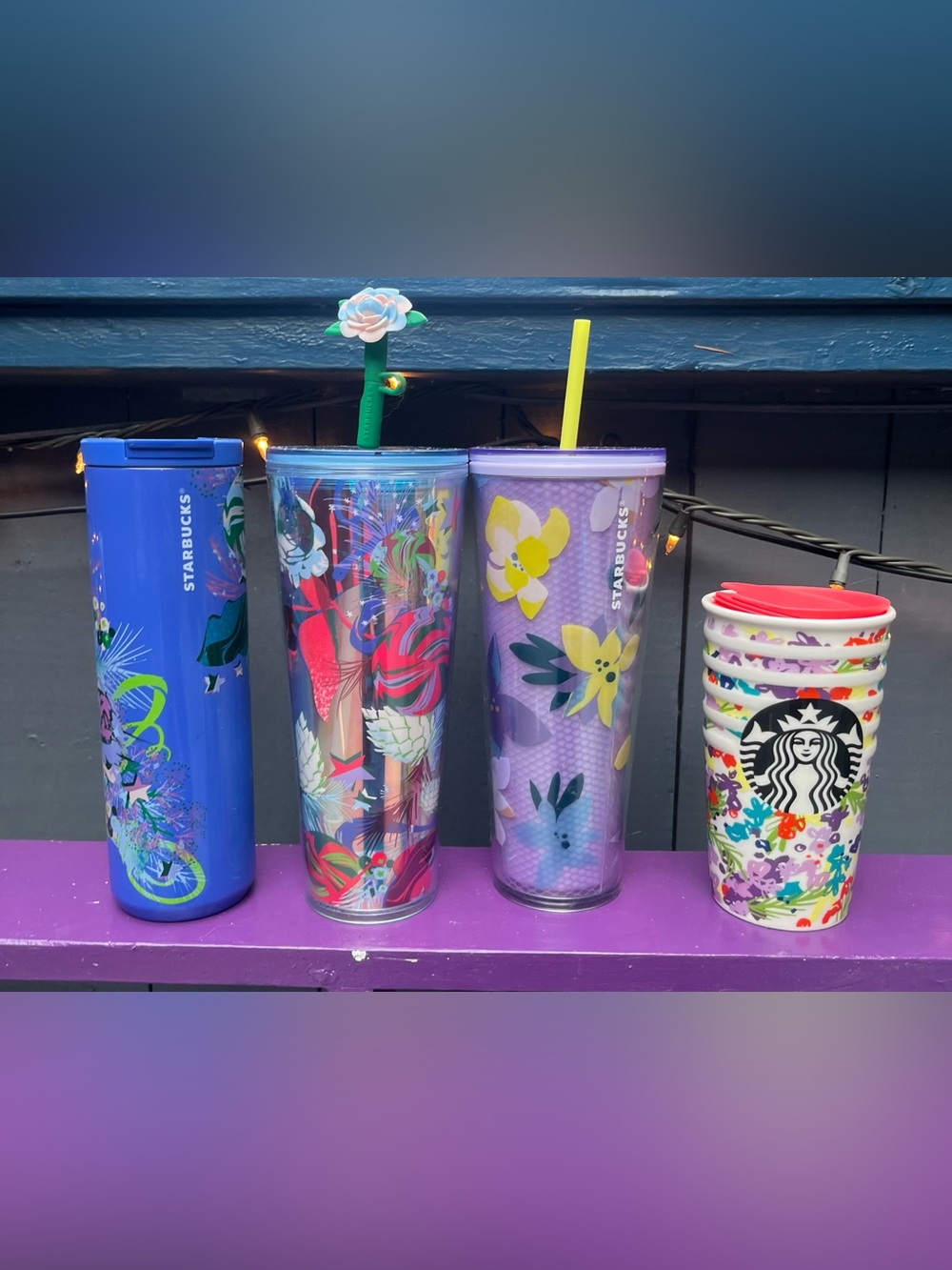 🌸🌺 Starbucks Floral Collection – 4 Pieces🌺🌺